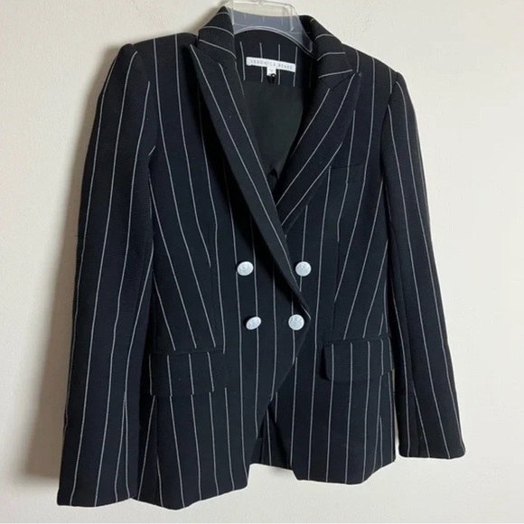 Veronica Beard Daytona Blazer Pinstripe Double Breasted blazer Size 2 - Picture 7 of 9